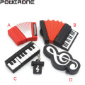 POWERONE mini cute accordion pendrive 4GB 8GB 16GB 32GB 64GB usb flash drive cool piano memory Stick music U disk