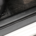 Imitation carbon fiber stickers leather door sill welcome pedal protector scratch car Accessories For Toyota Avalon 2019 2020