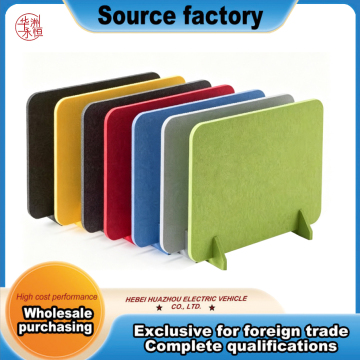 Multi-color felt partition panel