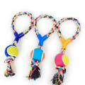 Dog Toys Cotton Rope Ball Pet Dog Training Toys Durable Small Big Dog Tennis Chew Toy Pet Products Pet Teething Ball