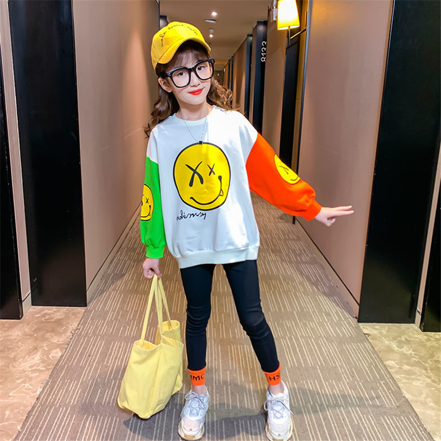 Kids Sports Suit for Girls Tracksuit 4 6 8 10 12 Years Letterprint Long Sleeve Girl Sweatsuit Autumn Winter Teen Clothing Set