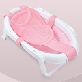 Baby Shower Air Cushion Bed Portable Bathing Lying Non-slip Bath Pad Sponge Bathtub Mat Newborn Infant Bath Seat