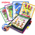 4 Types Water Drawing Books Water Coloring Notebook & Magic Pen Soft Cloth Book Painting Board Educational Toys for Kids