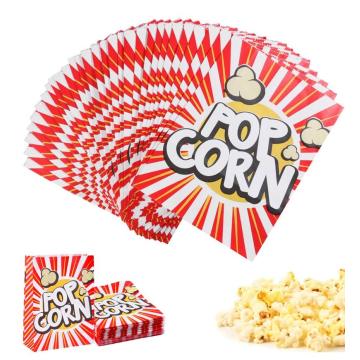 TOYMYTOY 48pcs Non-Toxic Durable Paper Bags Pop Wrappers Popcorn Boxes Candy Bags Party Favor Box For KTV Theaters A35