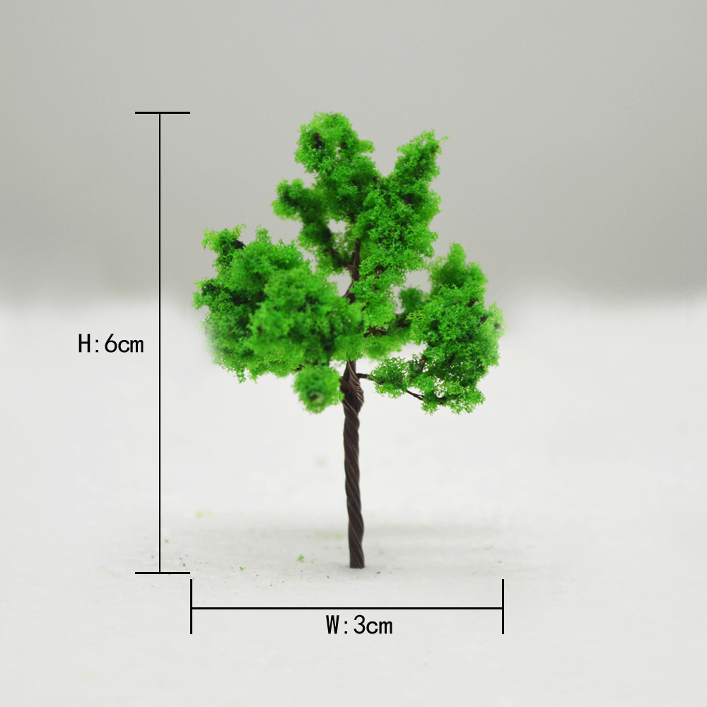 100pcs Architecture Model Iron Wire Tree For Layout Scale 60/30 Toys Garland Treehouse Making Simulation Scenario Plastic