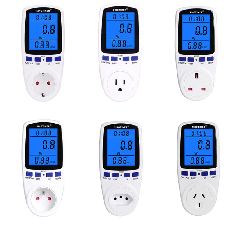 LCD Backlight Displaying Smart Power Consumption Energy Meter Electricity Monitoring Wattmeter Electrical Instruments