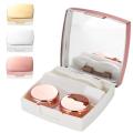 Travel Portable Plastic Contact Lens Case for Men and Women Container Holder Lenses Eye lashes Storage Box Make up Tools