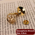 Sousaphone Brooch
