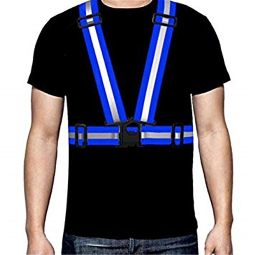 Reflective sling night running riding reflective clothing Reflective vest adjustable safety vest vest reflective elastic band