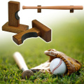 2pcs Wooden Baseball Bat Display Holder Rack Portable Wall Mount Stand baseball for match Baseballs & Softballs