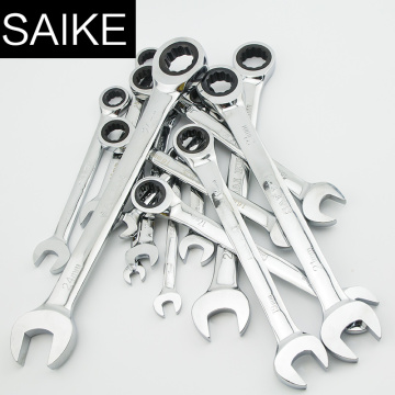 Ratchet Combination Metric Wrench Set Torque Gear Ring Wrench Nut Tools Socket Quick Release Hand Tools Set A Set of Wrench