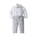 Bear Leader Boys Clothes Suits New Autumn Kids Suspender Clothing Sets Baby Bow-knot Suits Fashion Party Striped Outfits Clothes