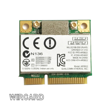 Dual band 300Mbps Wifi AR5B22 Wireless Half Mini PCI-E WLAN 2.4G/5Ghz Wi-Fi + Bluetooth 4.0 COMBO Lan Network card