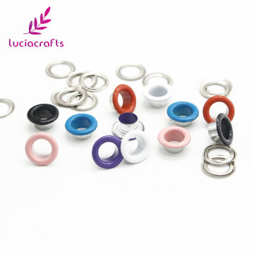 Lucia crafts 50set 10.5*6.5*5mm Metal Eyelet Scrapbooking Crafts DIY Embellishment Garment doll eyelets Accessories G1301