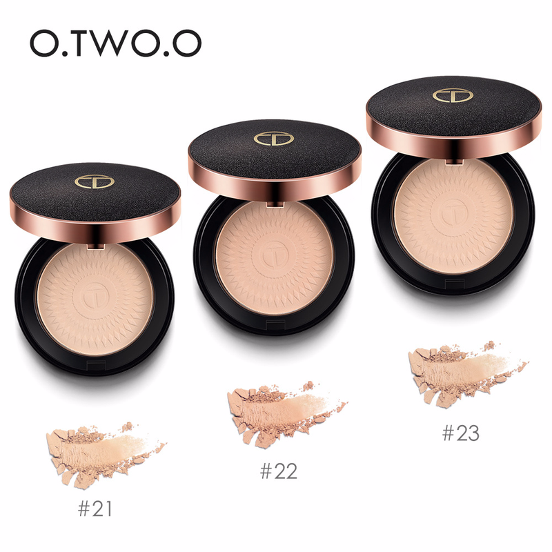 O.TWO.O Brand 3 Color Powder Puff Lasting Oil Control Concealer Whitening Face Natural Powder Face Foundation