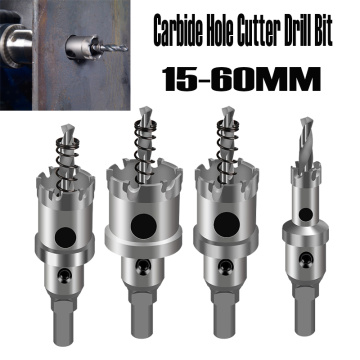 Carbide Hole Cutter Drill Bit for Stainless Steel Alloy Hole Saw Set