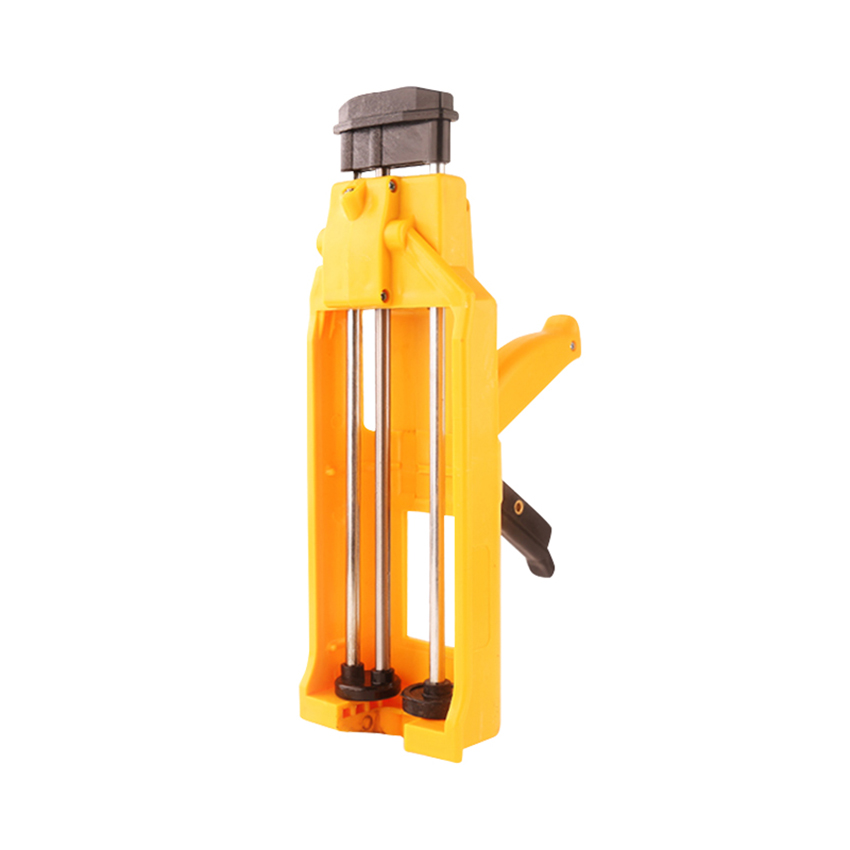 Manual Applicator Gun Dual Component Adhesive Cartridge Applicator Double Caulking Gun for Tile Construction Tools Yellow