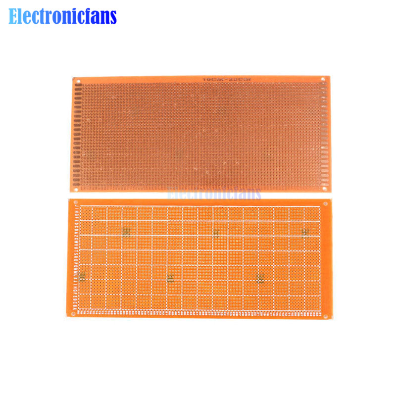 10x22cm DIY Bakelite Plate Paper Prototype PCB Breadboard Universal Experiment Matrix Board Single Sided Sheet Copper 10*22CM