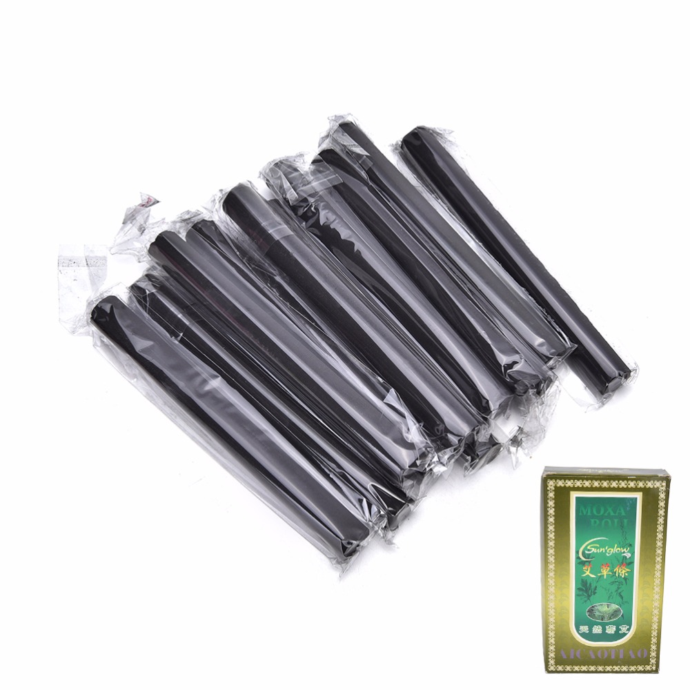30pcs/box 0.7CM*12CM natural Chinese mugwort Smokeless Moxibustion Sticks Moxa Sticks