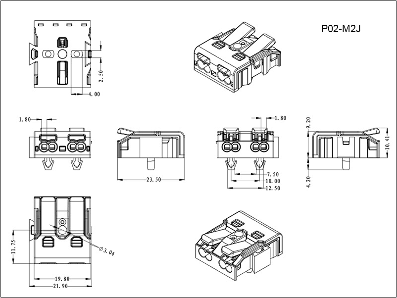 electronic wire connector