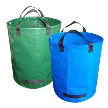 72gallon Capacity Garden Waste Bag Durable Reusable Waterproof PP Yard Leaf Weeds Grass Container Storage