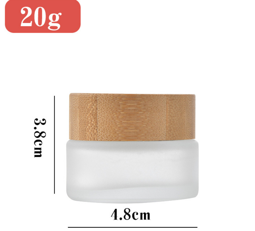 Frosted Glass Cream Jar