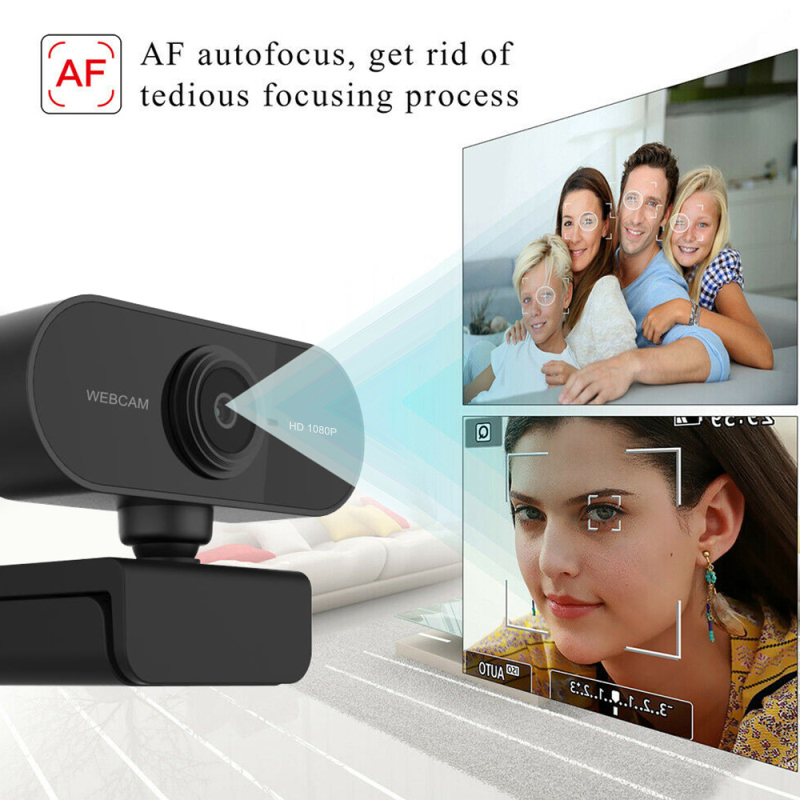 1pc Auto Focus 2K HD1080P Webcam Built-in Microphone High-end Video Call Camera Computer Peripherals Web Camera For PC Laptop