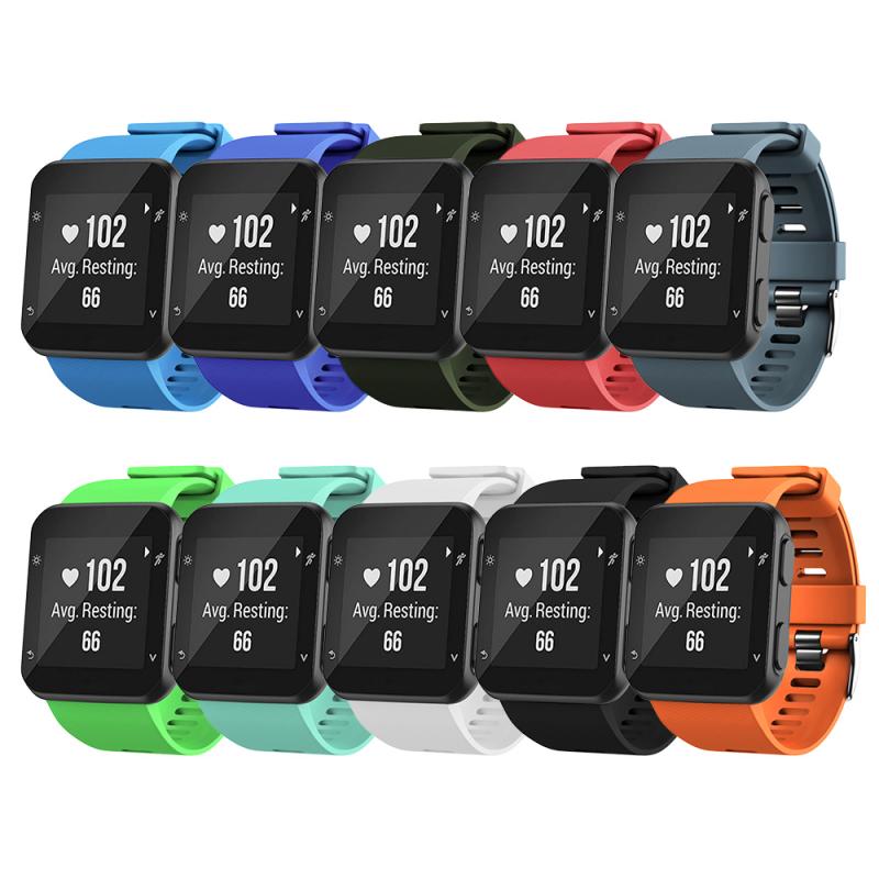 10 Colors Sport Silicone Watchband Strap For Garmin Forerunner 35 Smart Bracelet Watch Band Colorful Wristband Smart Accessories