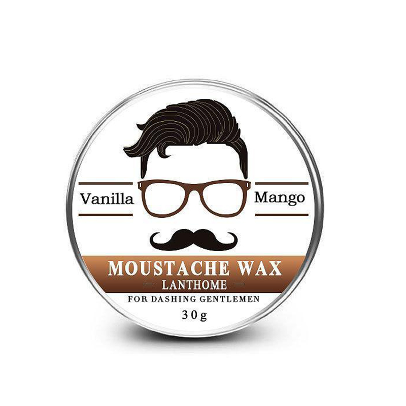 Natural Conditioning Softener Beeswax Moustache Wax For Men Leave Beard Styling Conditioner in 30g Beard Aftershave Balm U0K8