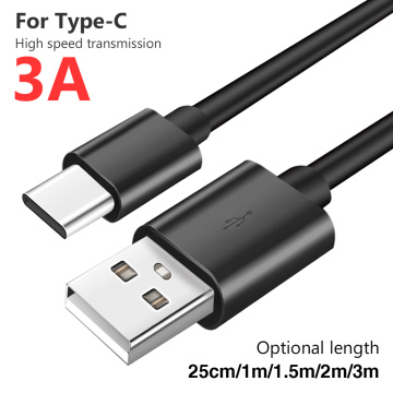 USB Fast Charge Cable For Samsung Galaxy S10 S9 S8 Note 9 8 A40 A50 A70 M30s 3M Type C Cable Usb Cable For Xiaomi Mi 9T 9 Mi9T