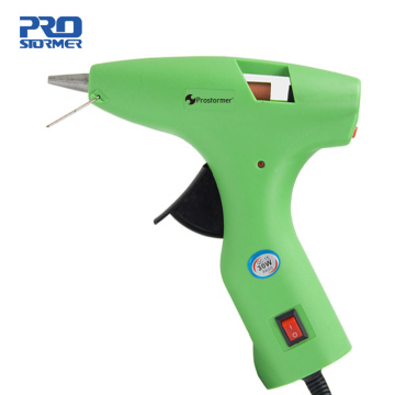 30W Hot Melt Glue Gun Aluminium Nozzle EU Plug Power Off Automatic Glue Gun Mini Home DIY Repair Tool Glue Stick 7mm PROSTORMER