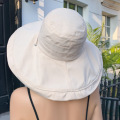 Summer Women Double Side Fashion Wide Large Brim Sun Hat Outdoor Beach Fisherman Cap UV Proof Sun Protection Hat Bucket Hat