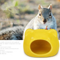 Cute Small Pet Dog Cat Rabbit Guinea Pig Hamster Feeder Bowl Ceramics Material Pet Food Drink Water Bowl Pet Bed House Non-slip