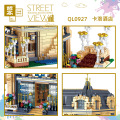 Zhegao QL0927 2099PCS City Street View Series MOC Carlo Hotel Model Building Blocks Assembly Bricks Children Toy Christmas Gifts
