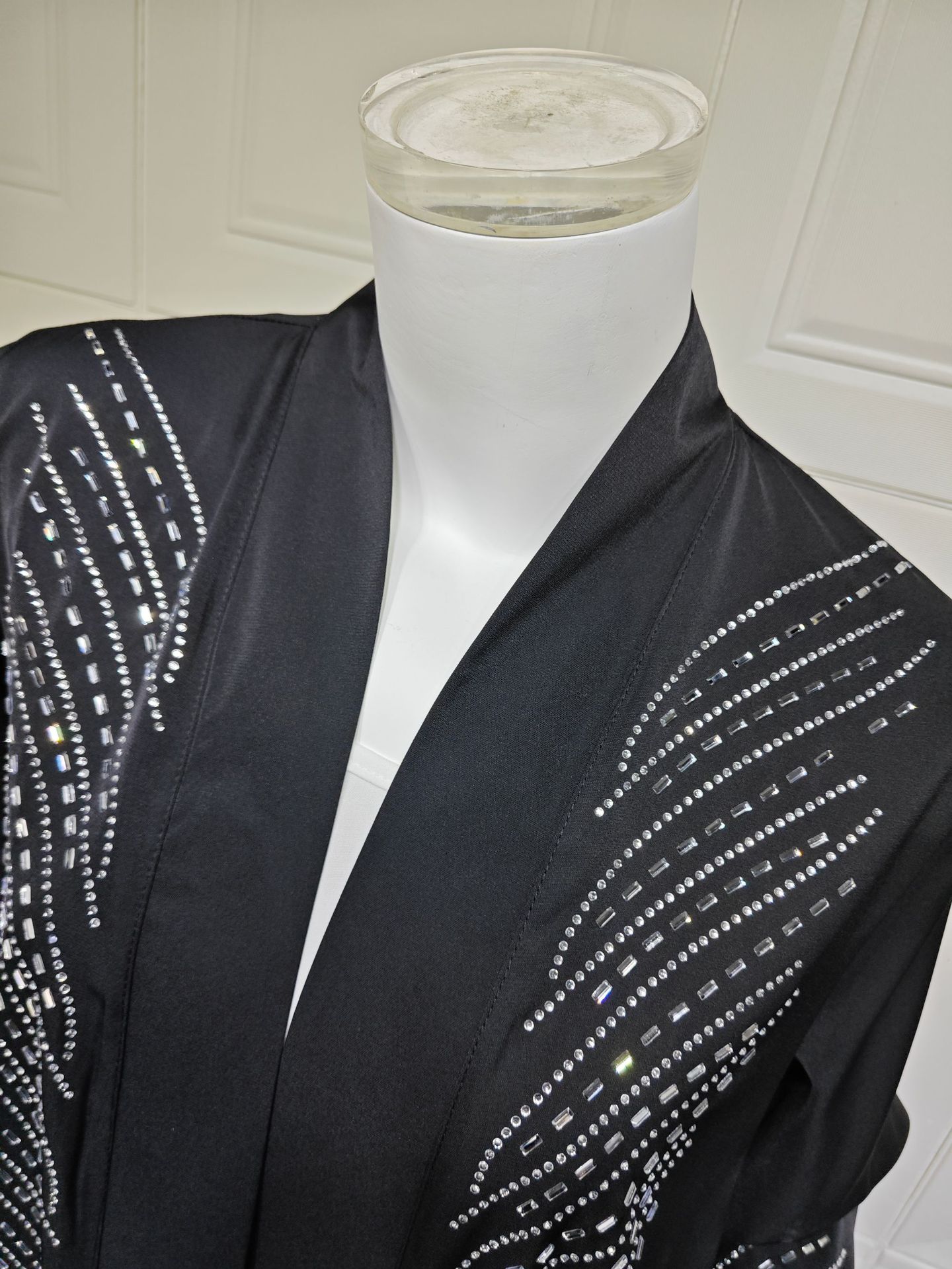 Elegant Flare Sleeve Kimono Abaya Cardigan MQ251 (7)