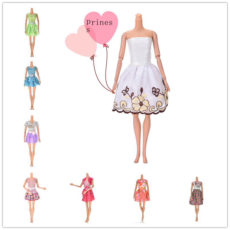 Handmade Fashion Outfit Daily Casual Wear Summer Doll Princess Clothing Dress Clothes For Babi Doll Accessories Baby Girl Toys