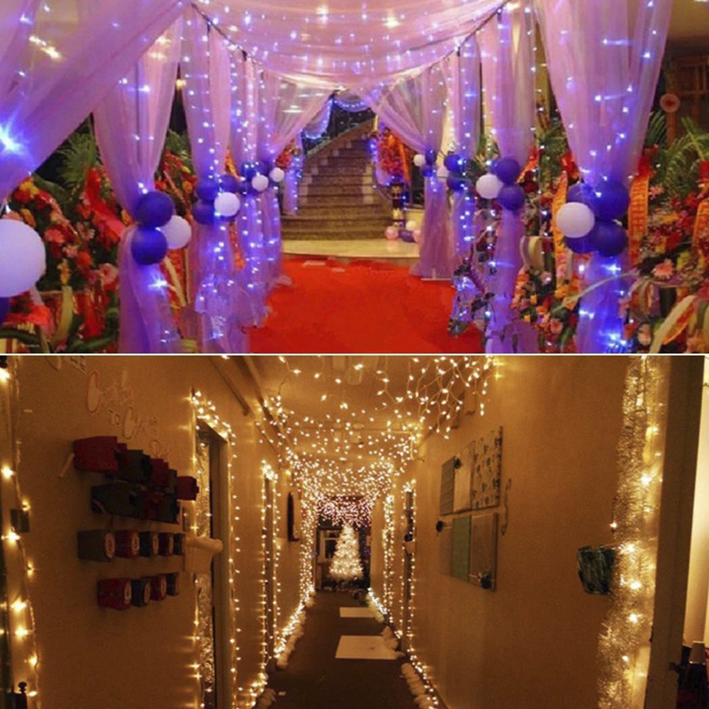 10M 20M 30M LED String Lights Garland Holiday Lighting Wedding Christmas Decor Waterproof LED Fairy Lights Outdoor Decor UK/EU