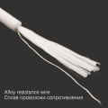 8 ohm/meter silicone rubber alloy spiral heating wire heating cable electro-thermal wire soft wram multipurpose heating cable