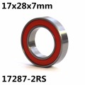 1pcs MR17287-2RS 17x28x7 mm GCR15 ball bearing bike wheels bottom bracket repair bearing