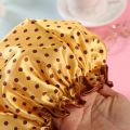 Waterproof Bath Cap Thick Shower Hair Cover Soft Shower Hat Elastic Sleeping Cap Makeup Remover SPA Bathroom Accessories Tools