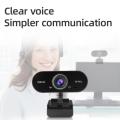 1080P 2K Computer Camera Web Camera USB Plug Free Drive With Microphone Conference Live Camera For PC Computer Laptop