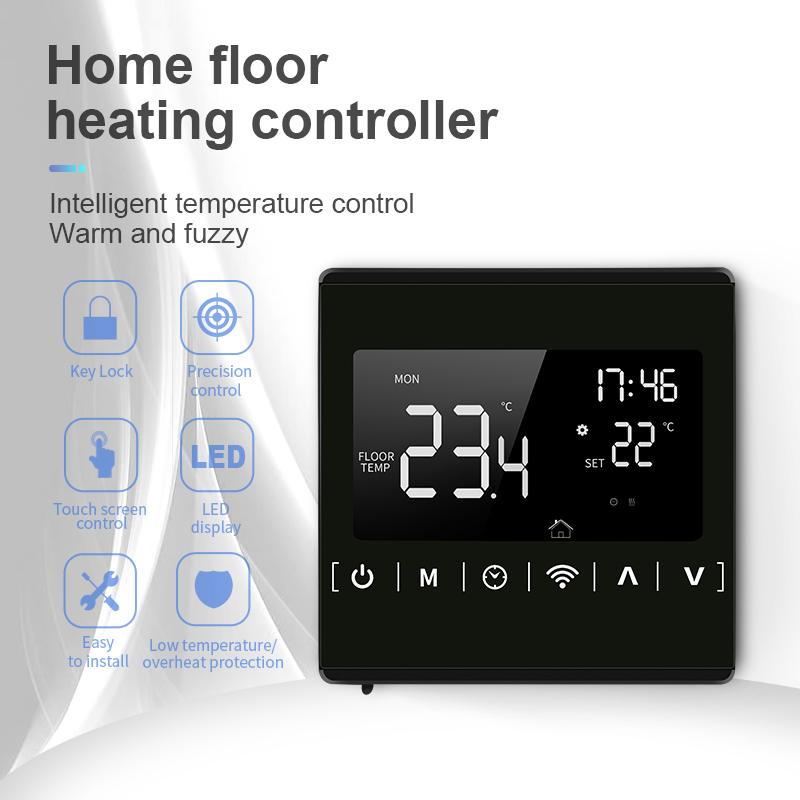 High Accuracy Electronic Wireless Digital Temperature Display Intelligent Thermostat with App Remote Controlling