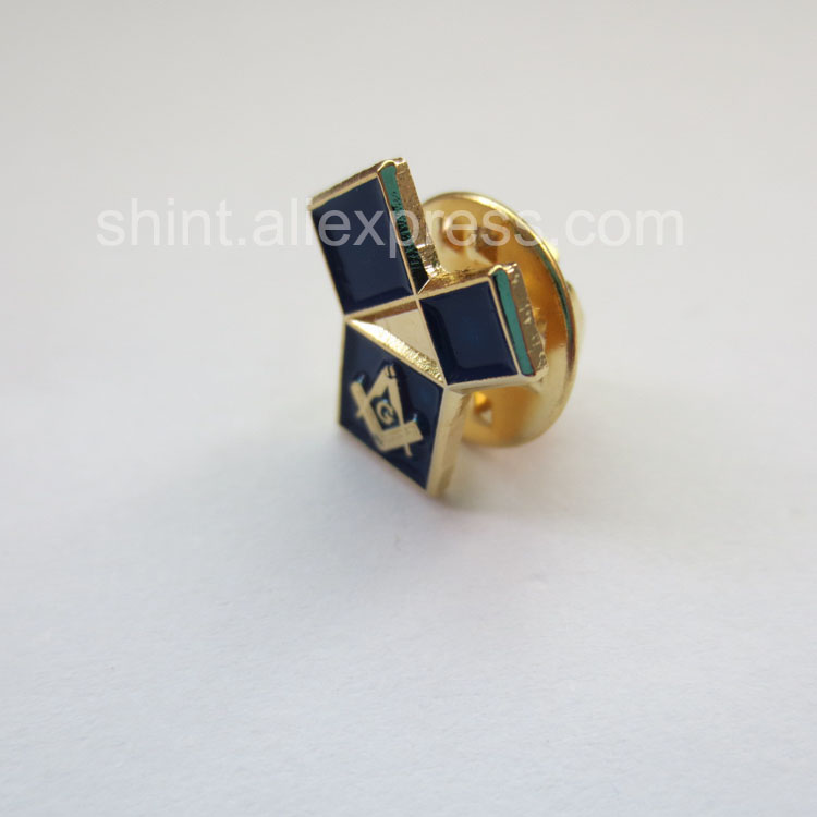 Masonic blue color Lapel Pins Badge Mason Freemason B52 the 47th problem of Euclid