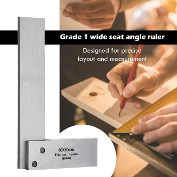 Woodworking 90 Degree L-square Right Angle Ruler Steel Hardening of Precision Steel for Engineers Protractor Inclinometer