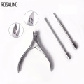 ROSALIND Cuticle Scissor Set Nail Art Cuticle Pusher Cutter Nipper Clipper Dead Skin Remover Tweezer Manicure Nail Pushers Tool