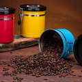 Coffee Jar Coffe Beans Container Stainless Steel Airtight Coffee Tea Canister Time Exhaust Valve Coffee Caddies kitchen Bar Tool
