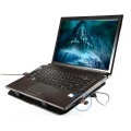 14 Inch Laptop Cooling Pad 5V Dual Fan USB External Notebook Cooler Slim Stand High Speed Silent Cooling Fan