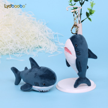 15cm Cute Simulation Shark Plush Key Chain Pendant Toys Soft Cartoon Whale Stuffed Doll Backpack Keychain Bag Pendant Kids Gift