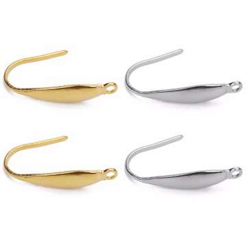 Louleur Stainless Steel Earring Wires Hoop Earring Hooks Ear Clasps Wire For DIY Earrings Jewelry Findings Components