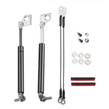 Self-adaptive gas springs for accurate support of vehicle